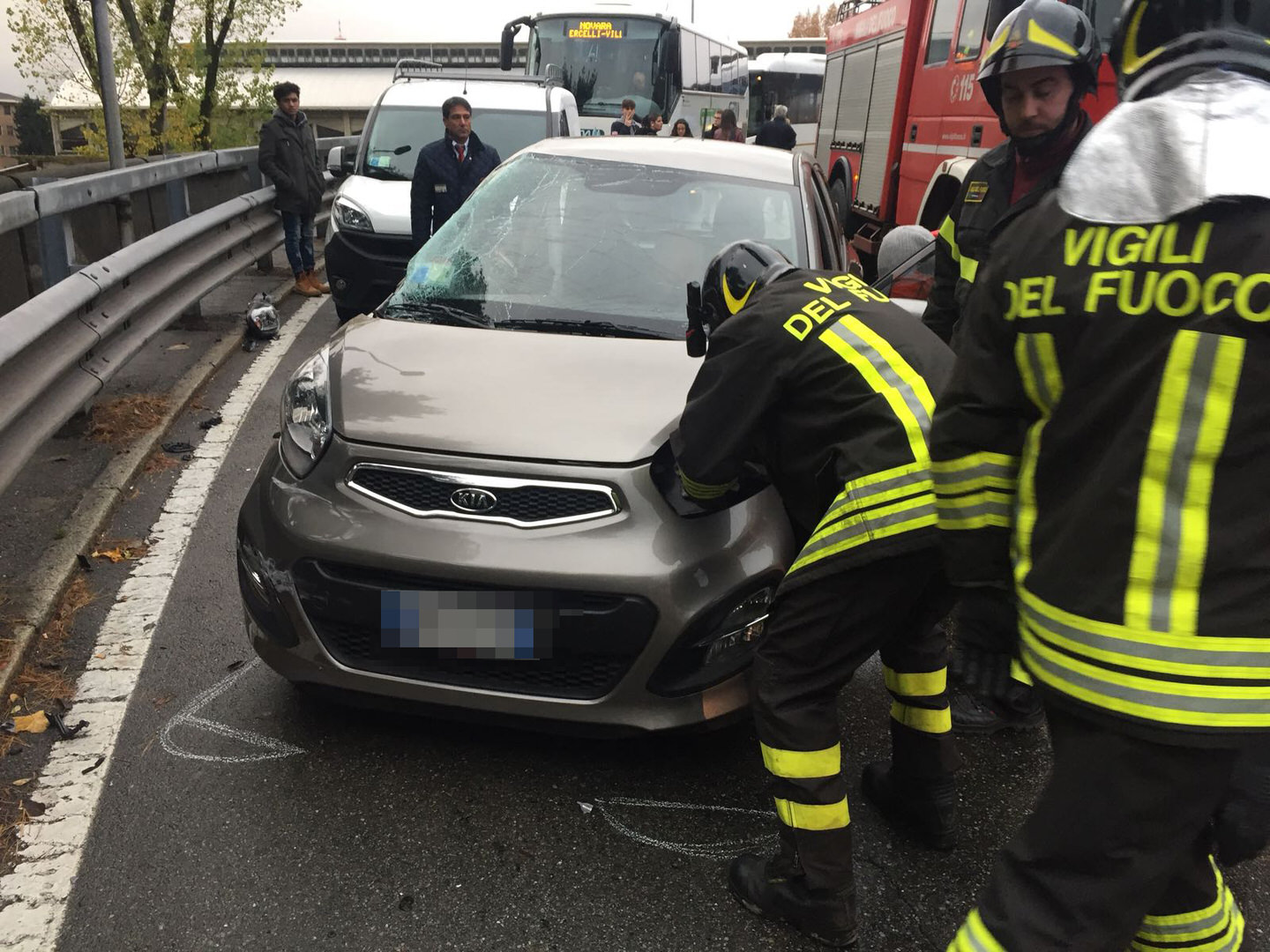 Incidente blocca il traffico a Novara