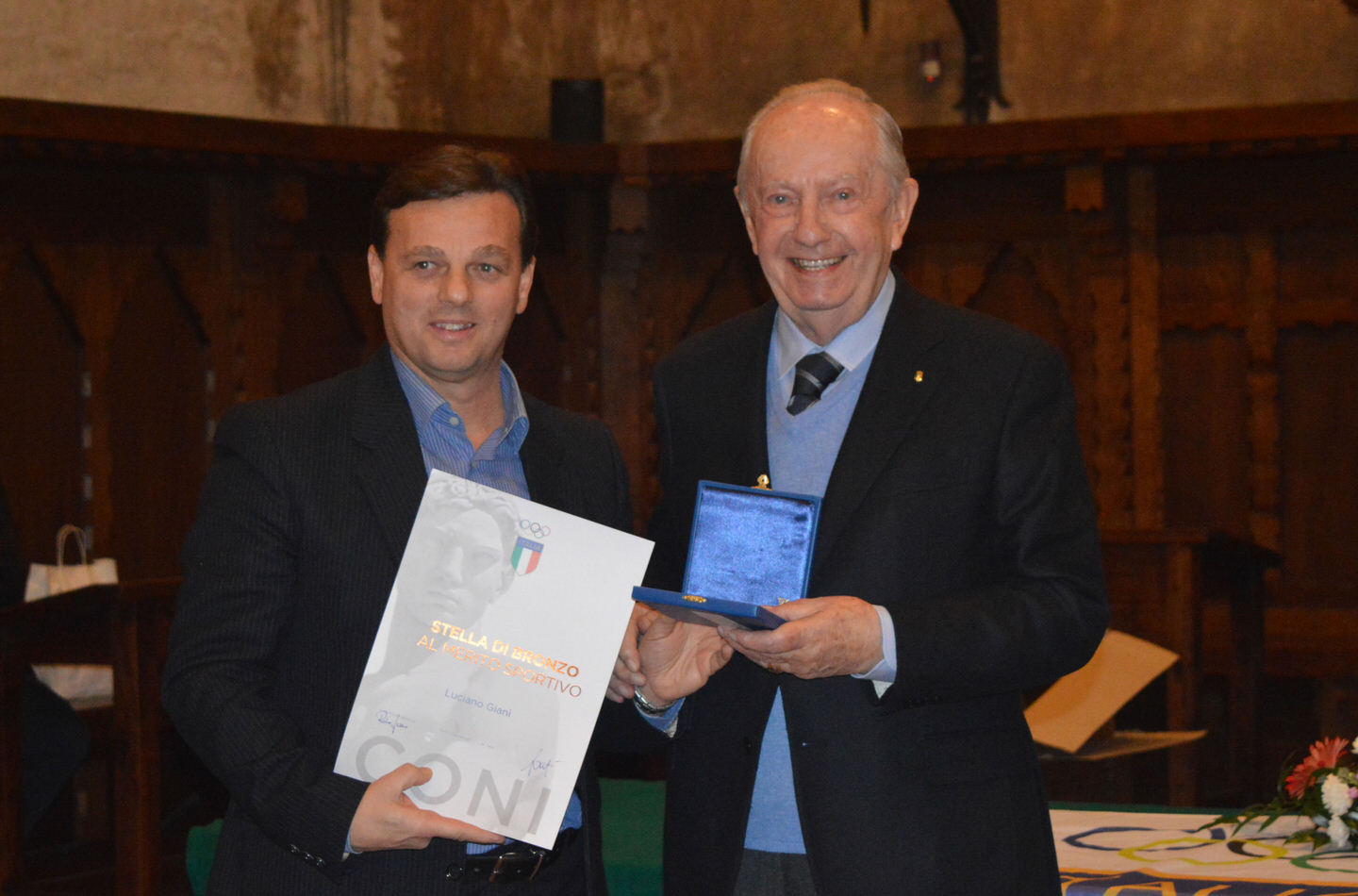 A Giani, presidente dell’Oleggio Junior Basket, la stella al merito sportivo