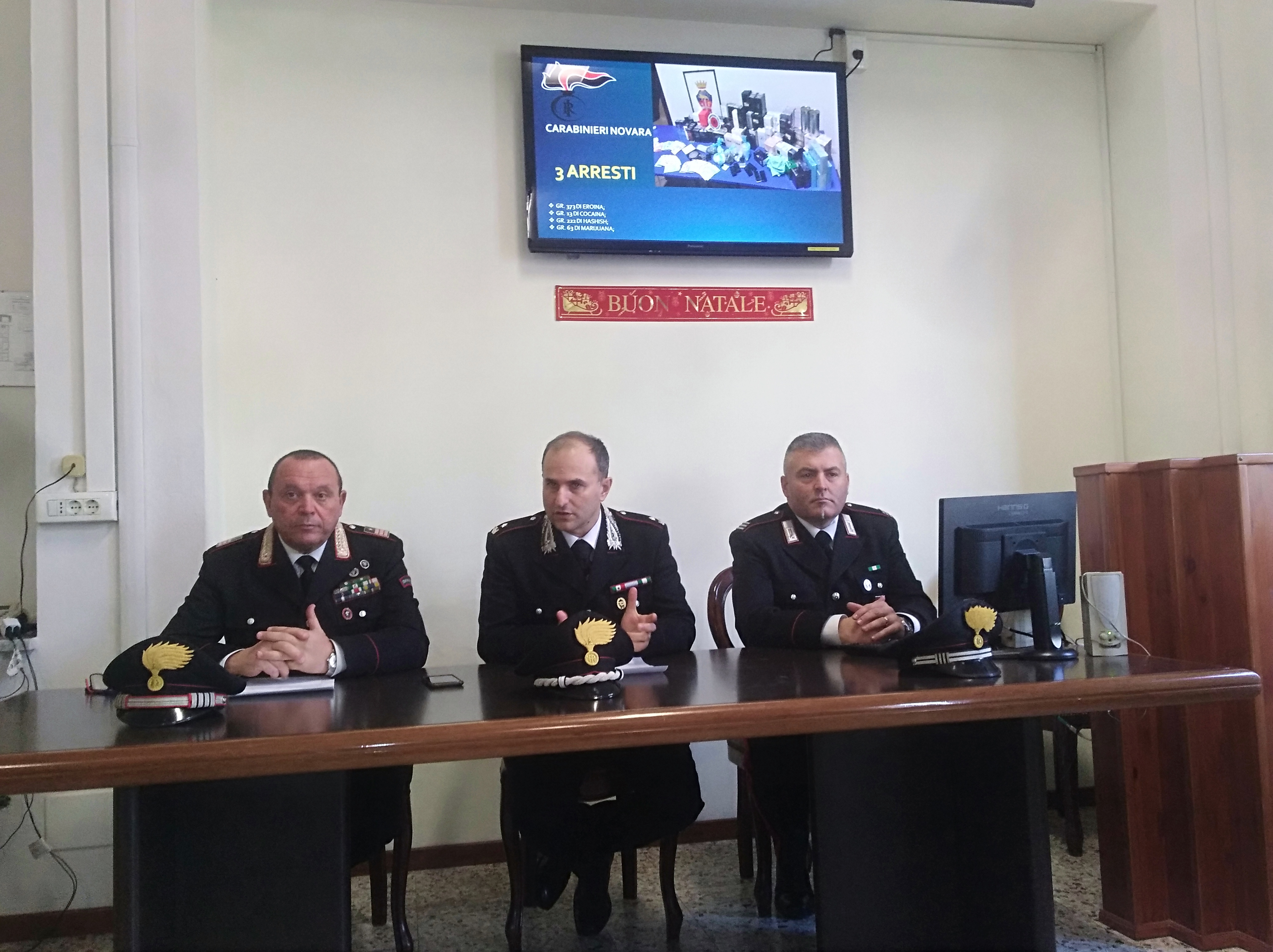 Novara, tre persone in manette per detenzione di sostanze stupefacenti