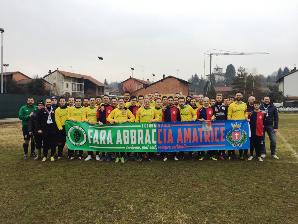 Fara aiuta Amatrice: partita amichevole tra i due paesi