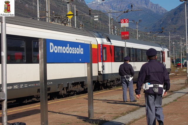 Polfer di Domodossola, quasi 8 mila le persone controllate