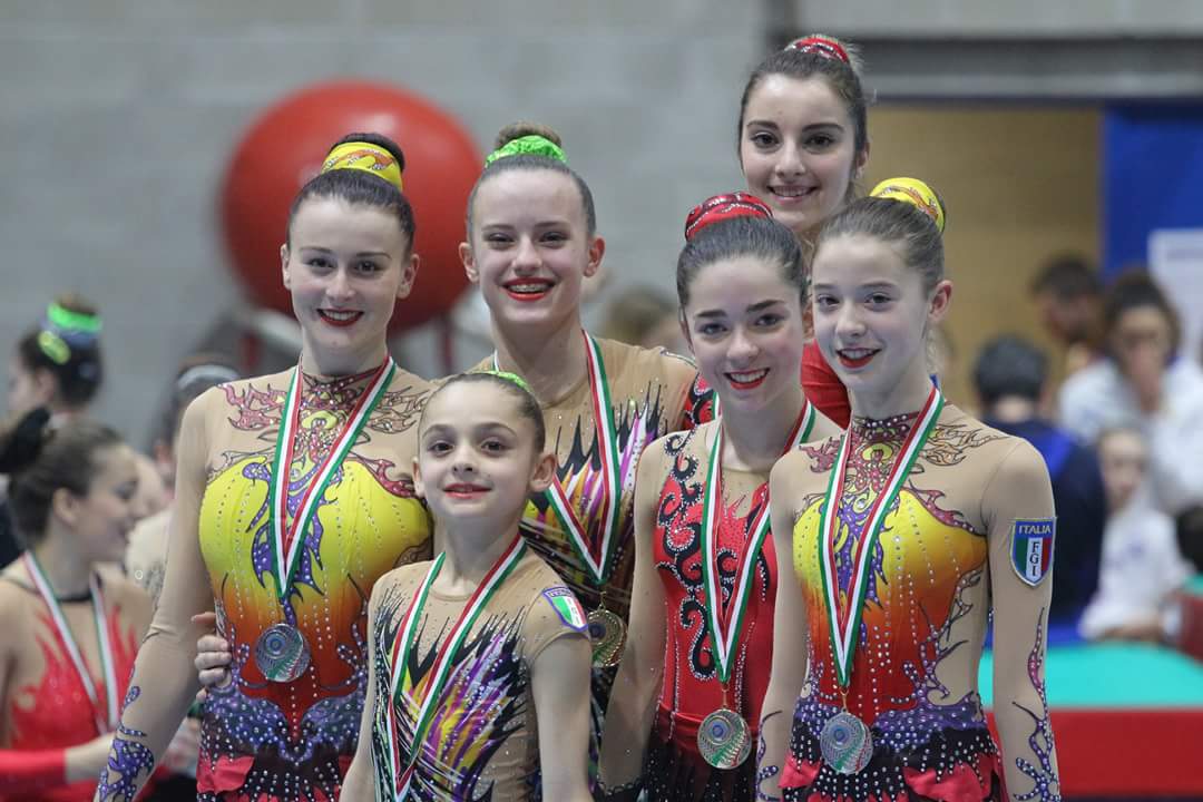 Cinque ori e un argento per la FUNtastic Gym Borgomanero al campionato Italiano di Acrosport
