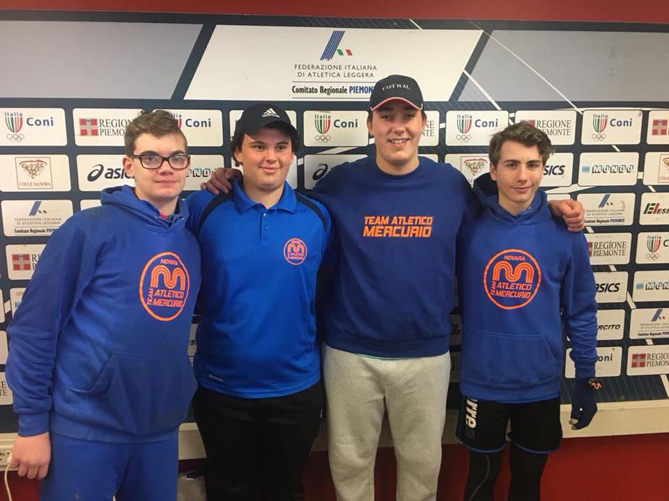 Team Atletico Mercurio Novara, ottimi risultati ai Campionati Regionali di lanci invernali