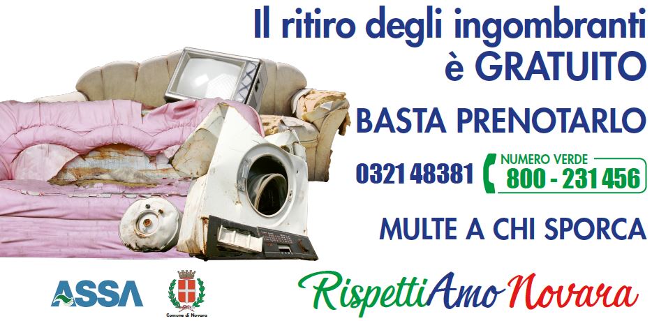 Assa Novara: al via la campagna di sensibilizzazione ambientale: affissione di manifesti contro gli abbandoni
