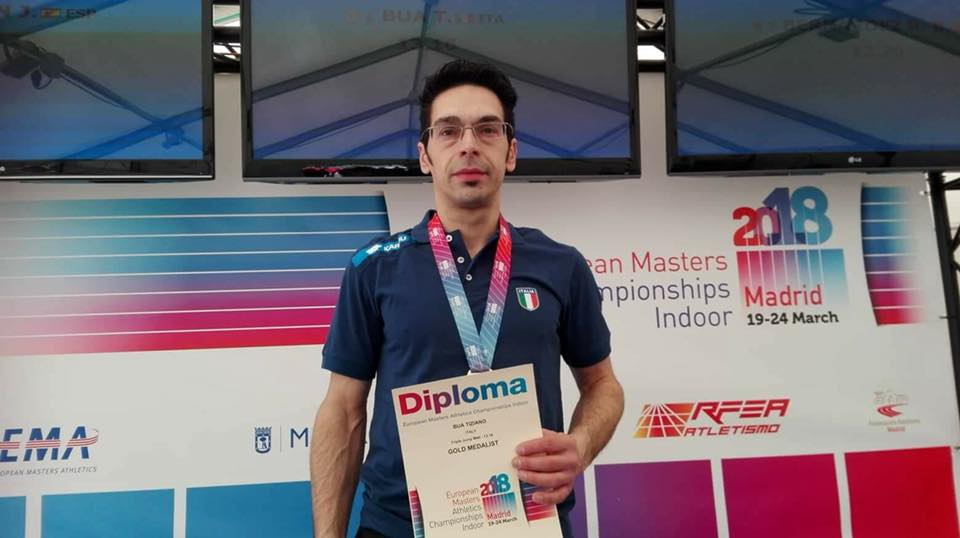 Tiziano Bua del Team Atletico Mercurio campione Europeo Master