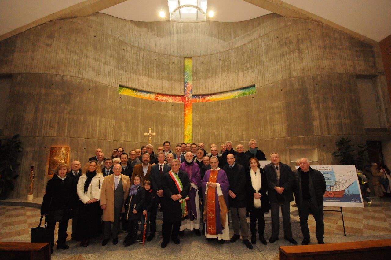 Confartigianato, donato il Fonte battesimale alla chiesa di San Rocco a Novara