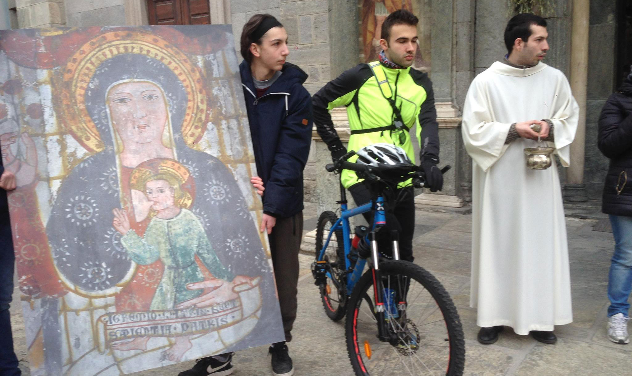 Per la veglia delle Palme, da Domodossola a Varallo in bicicletta