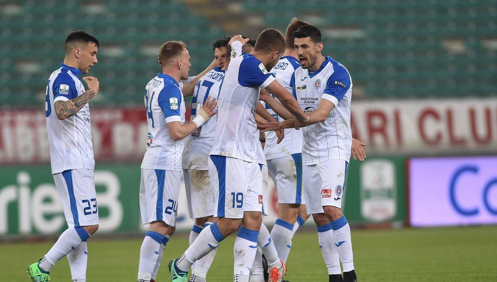 Novara, 1 a 1 a Bari: clamorosa svista arbitrale nega un rigore netto agli azzurri