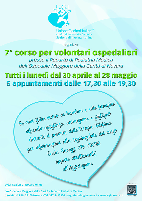 Settimo corso per volontari ospedalieri organizzato da Ugi Novara