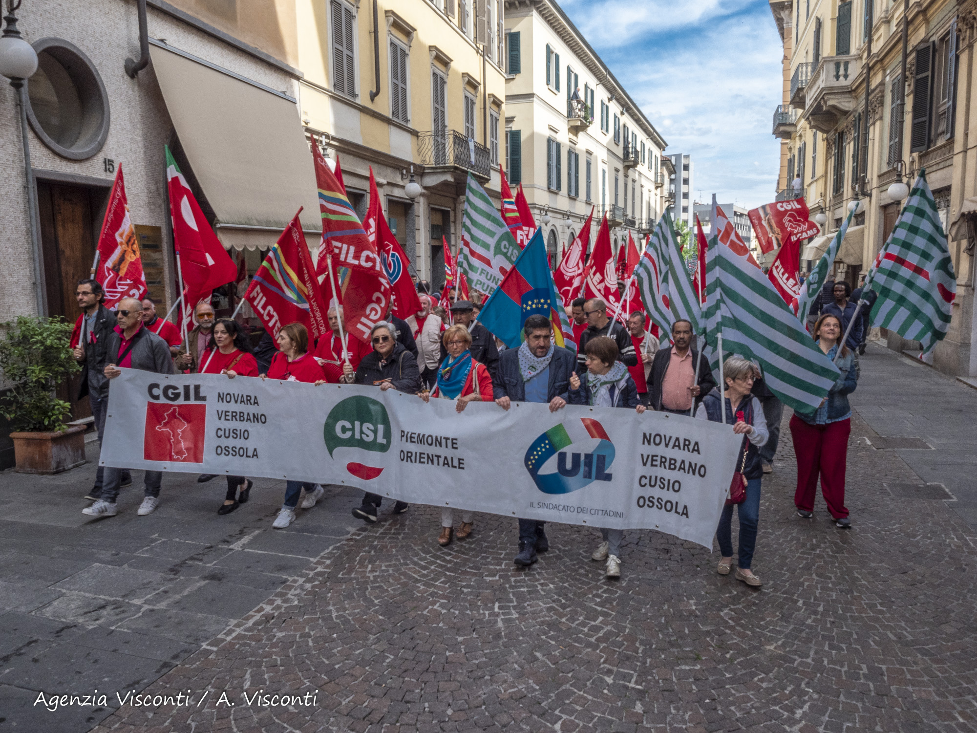 Primo Maggio a Novara: al centro della manifestazione la sicurezza sul lavoro