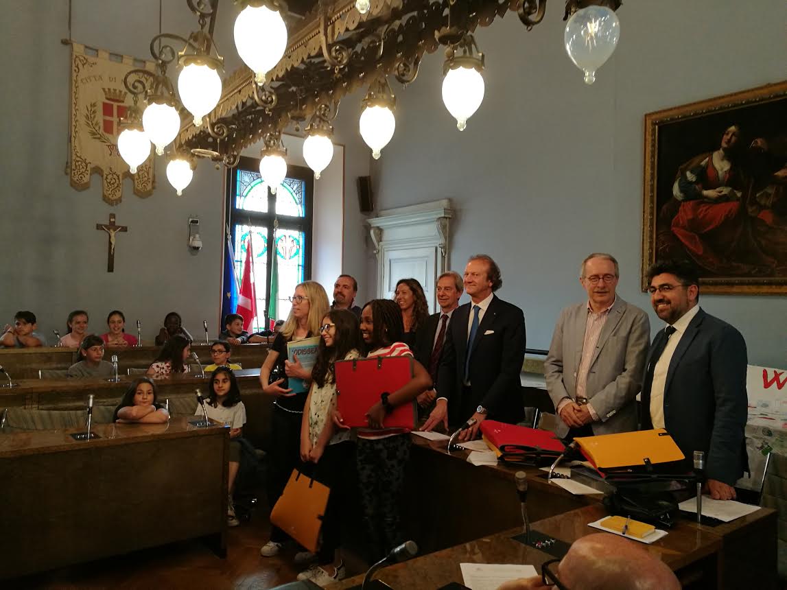 Le premiazioni del progetto della Igor “Disegna Volley”