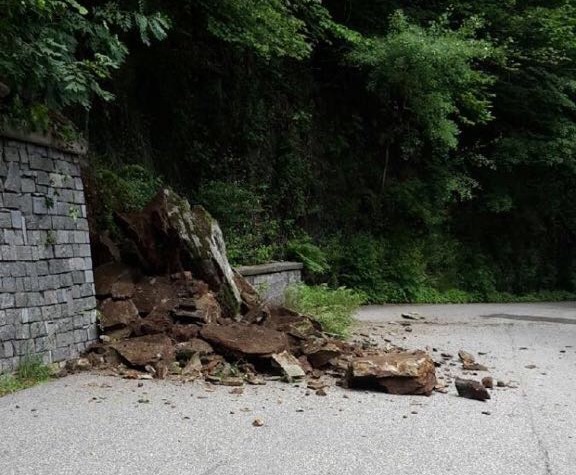 Smottamento in Valle Cannobina