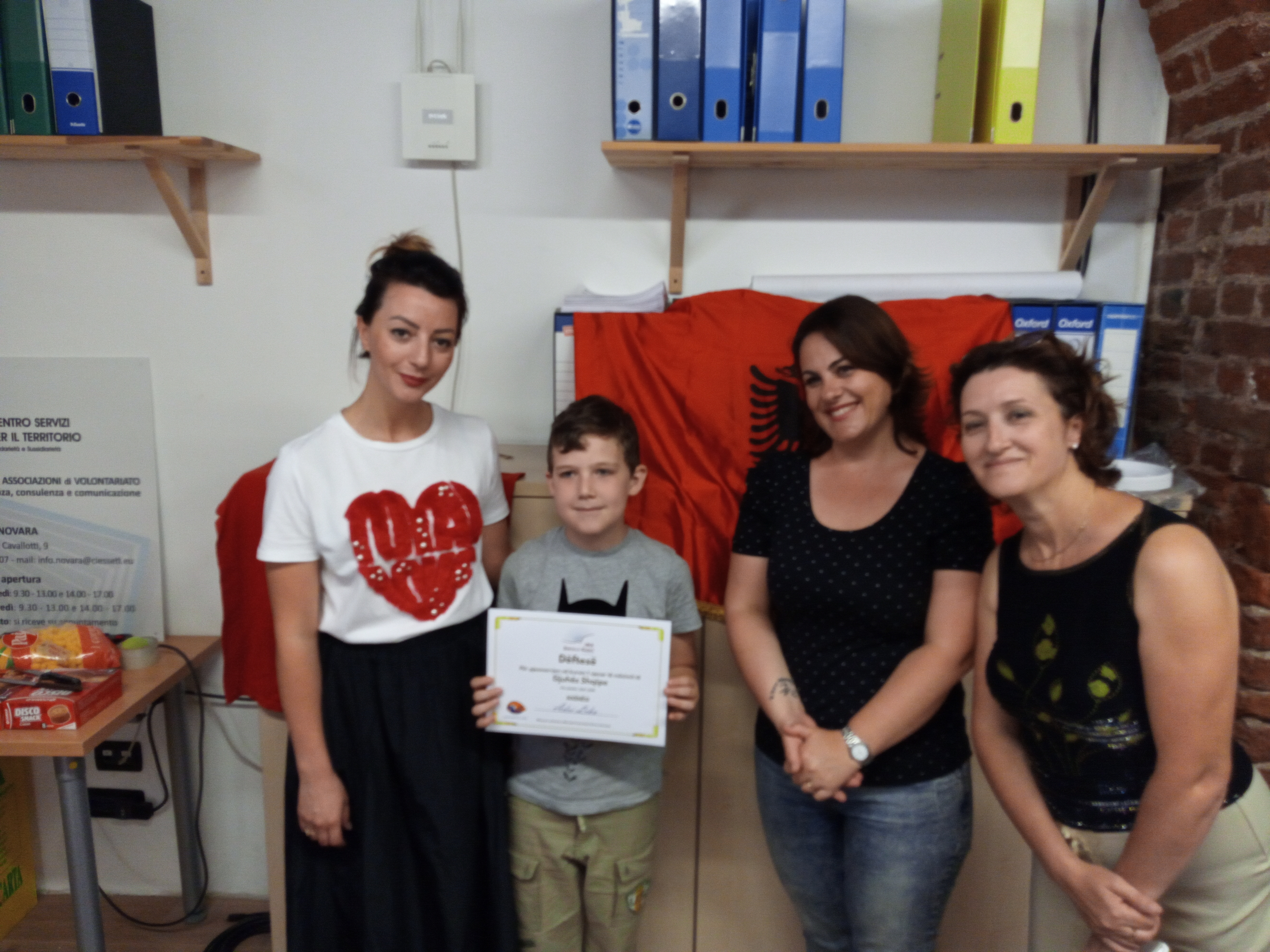 Festa per l'Associazione Ura di Novara per la scuola di lingua albanese