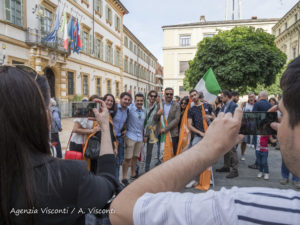 Presidio per sostenere Mattarella
