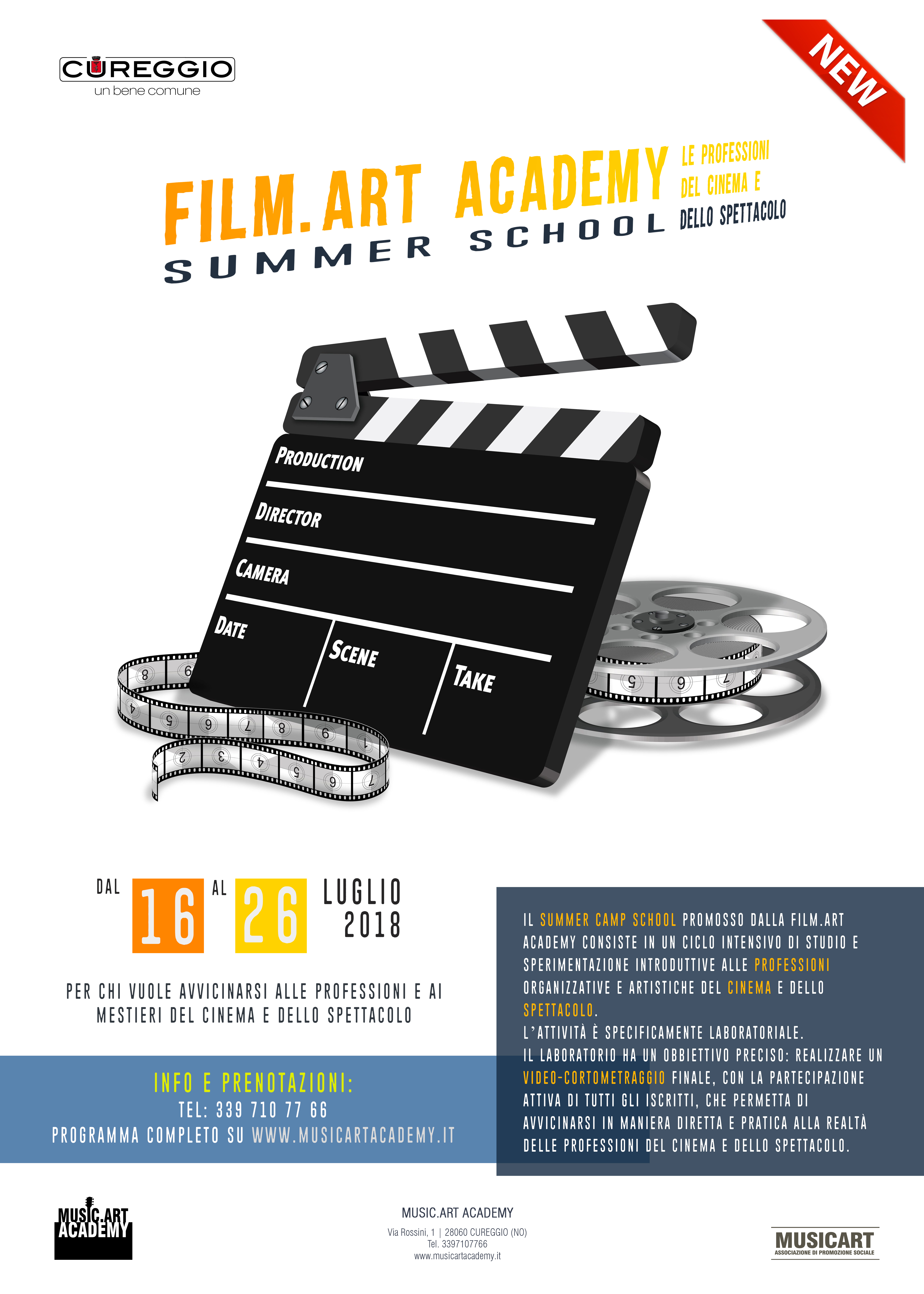 Una scuola di cinema e un film su Cureggio