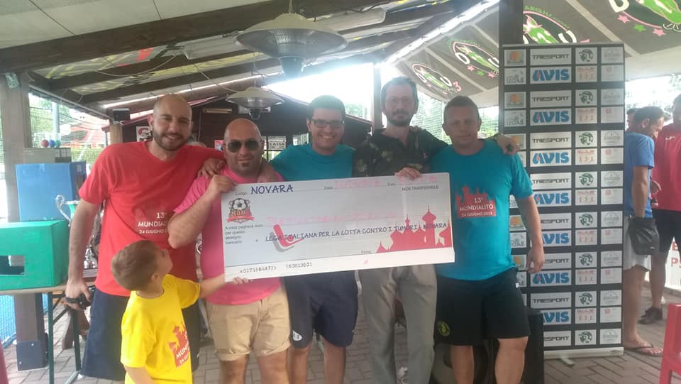 “Mundialito”, raccolti 3310 euro a favore della Lilt Novara Onlus