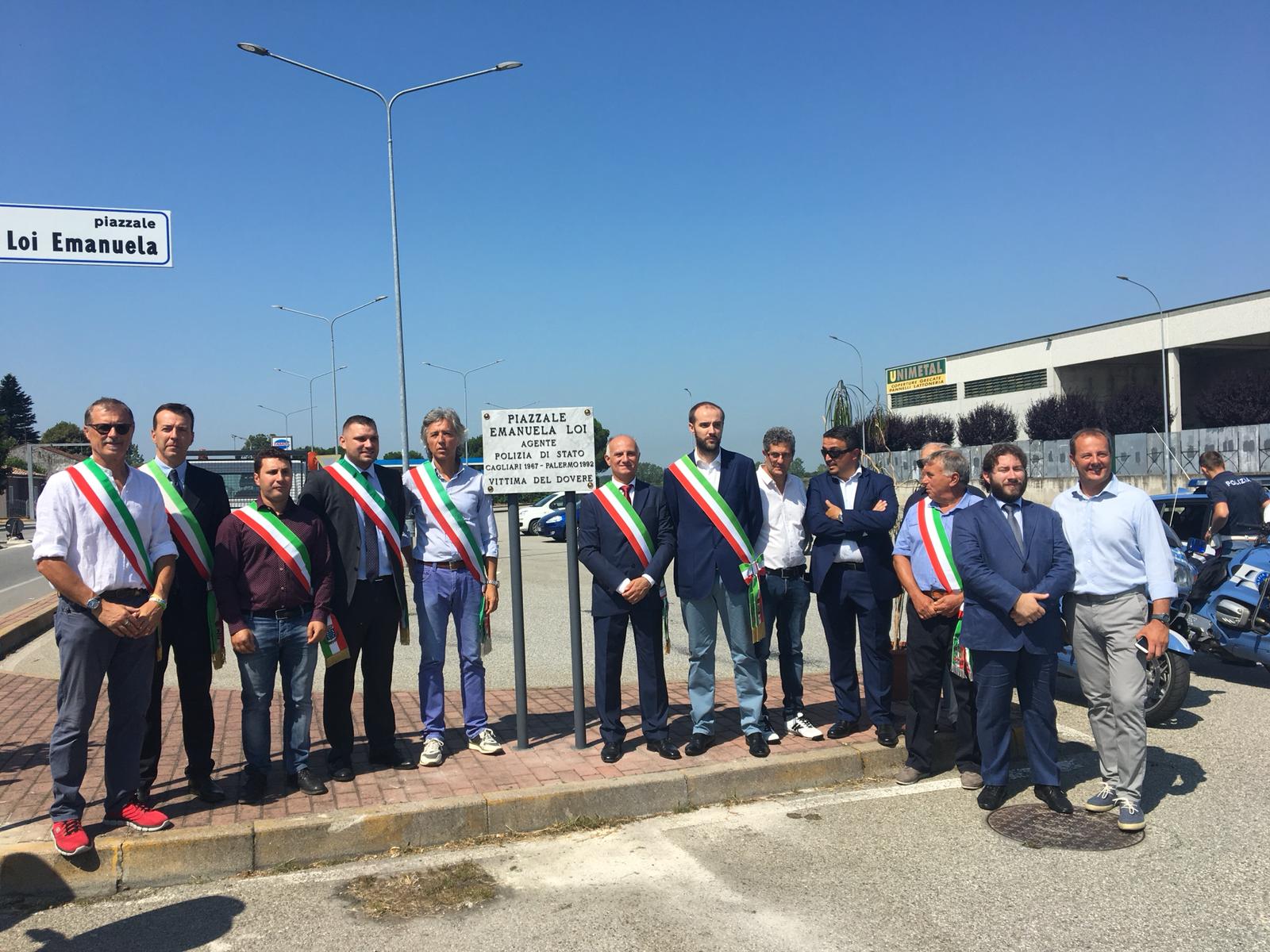 San Martino di Trecate, piazzale intitolato a Emanuela Loi