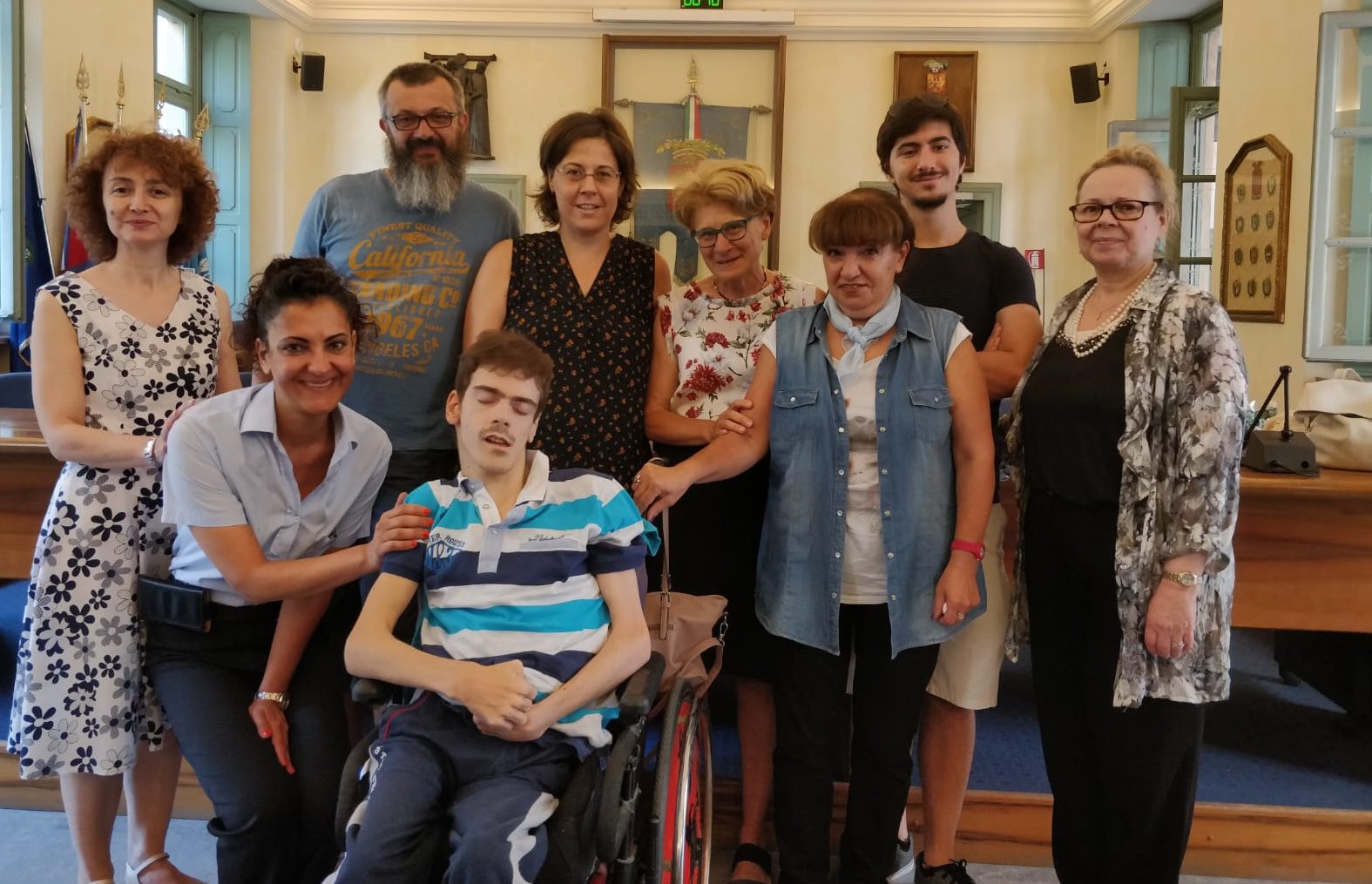 Mattia corona il suo “sogno” visitando la sede della Provincia
