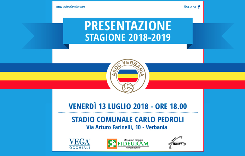 L’Asdc Verbania si presenta oggi, alle 18, allo stadio Pedroli
