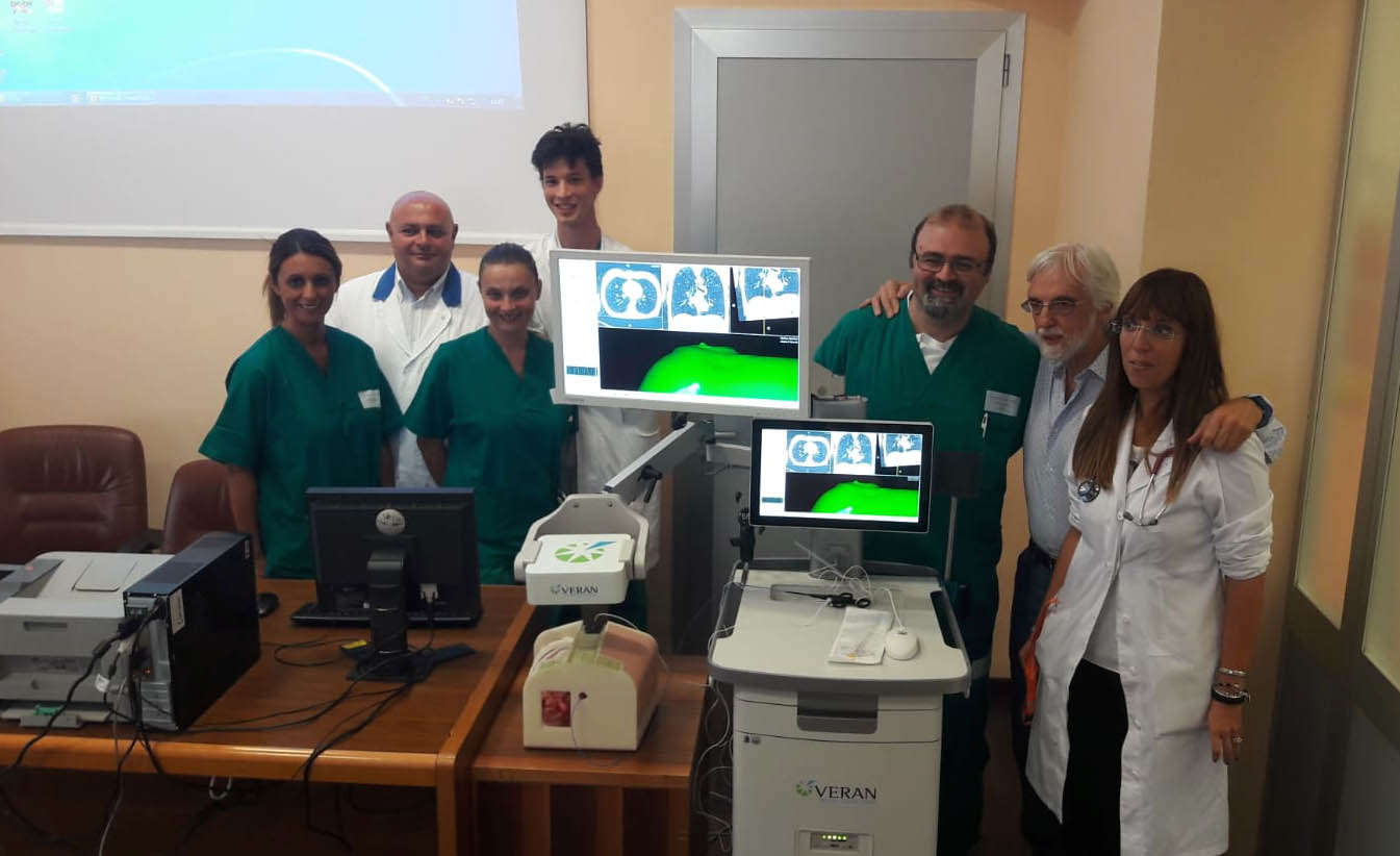 Ospedale di Novara, nuovo sistema di navigazione elettromagnetica bronchiale endoscopica