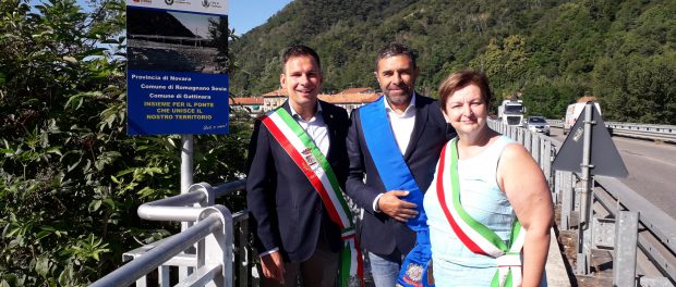 Inaugurati i lavori sul ponte tra Romagnano e Gattinara