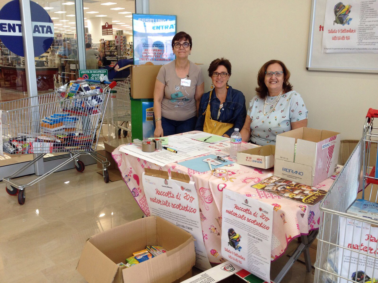 Materiale scolastico per famiglie disagiate: giornata di raccolta a Novara l’8 settembre