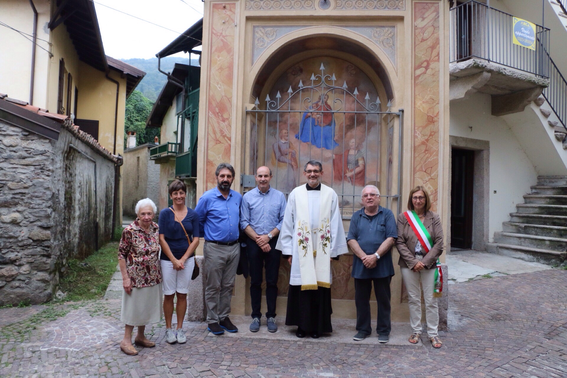 Inaugurata a Baveno l’edicola votiva di via Domo