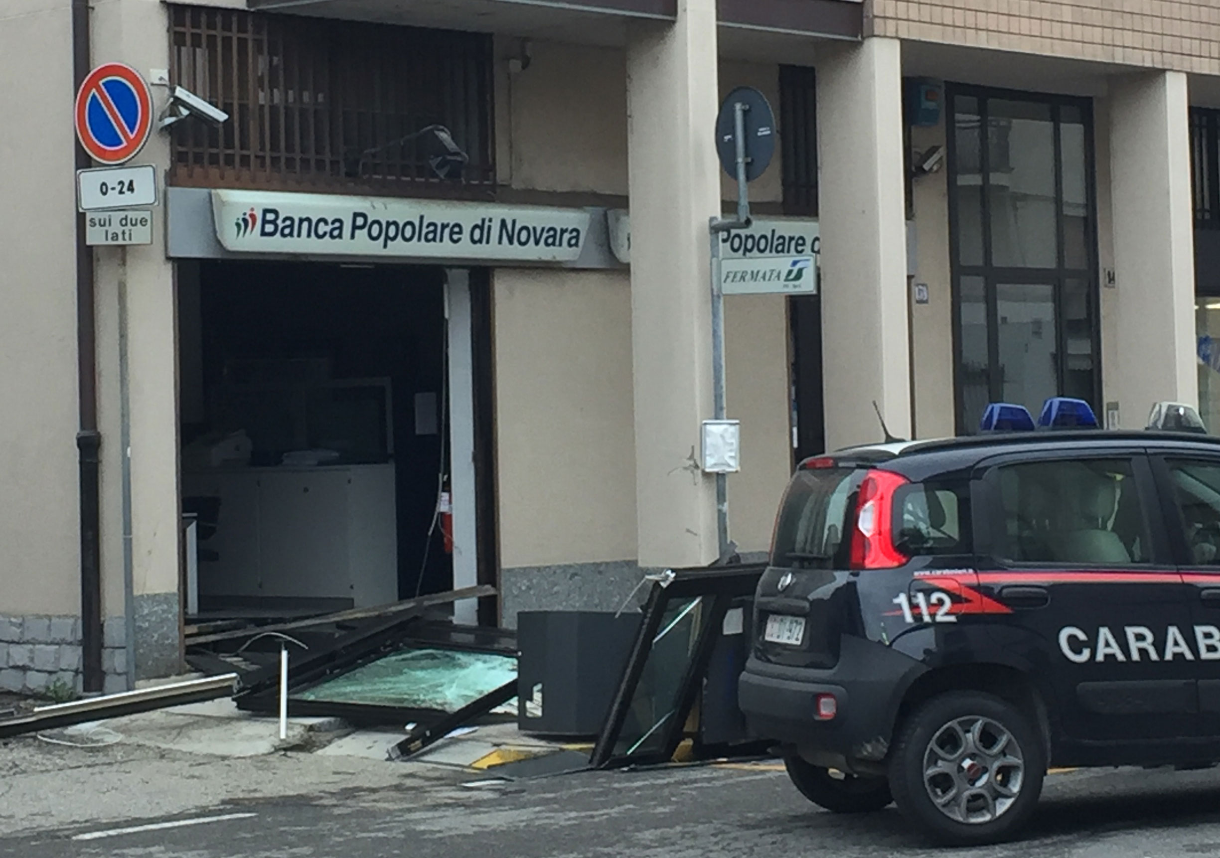Divelto il Bancomat a Bellinzago
