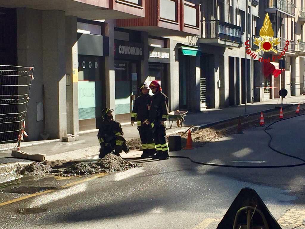 Fuga di gas in via Pietro Micca martedì mattina