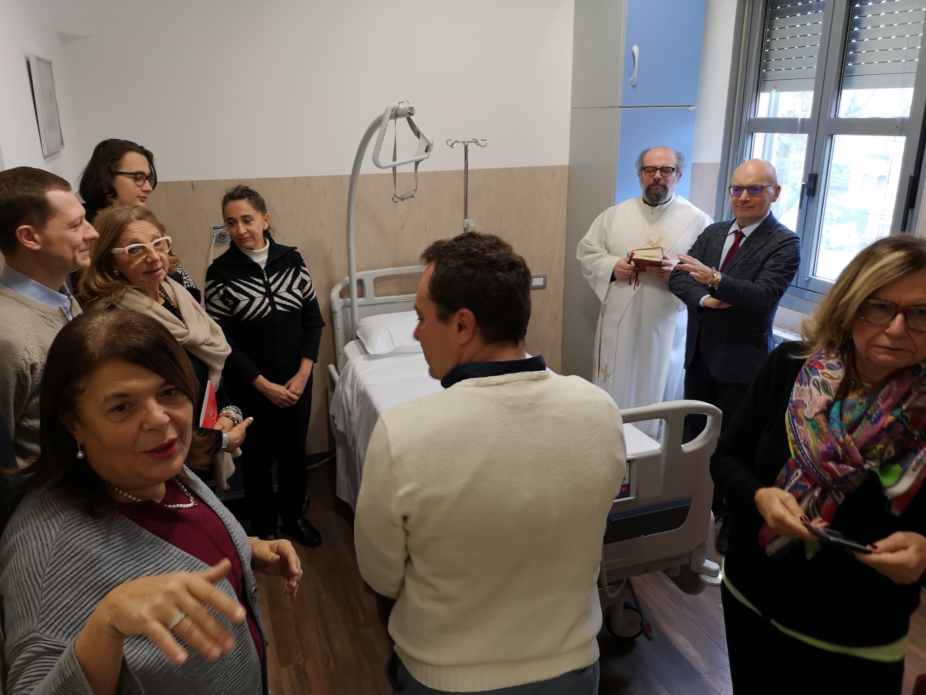 Nuova camera di degenza all’Hospice di Galliate