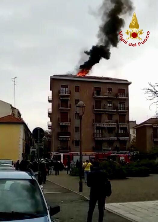 Incendio di via Perazzi: un ferito