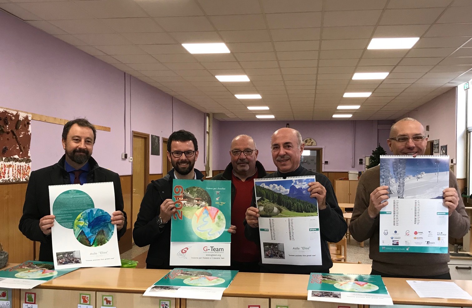 Il calendario del Cai di Omegna a favore dell’asilo Beltrami di Cireggio