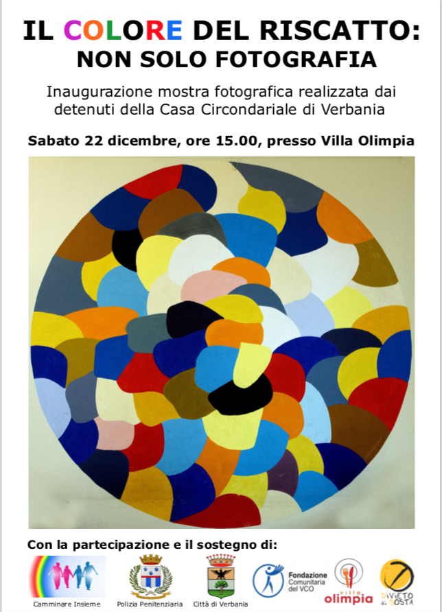 “Il colore del riscatto”, mostra fotografica a cura dei detenuti del carcere di Verbania