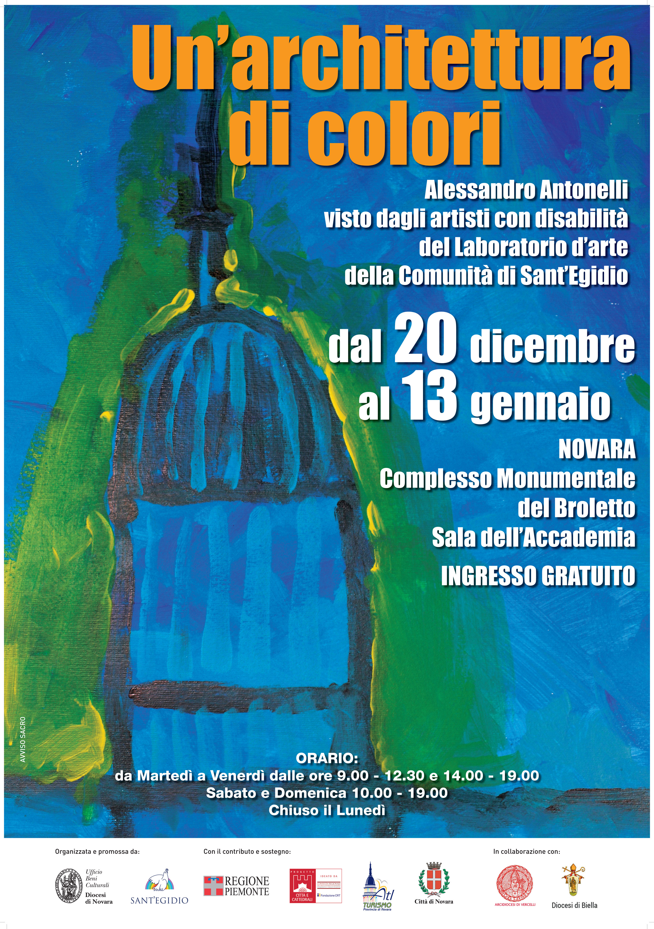 Comunità di S. Egidio e Ufficio Beni Culturali della Diocesi promuovono a Novara la mostra “Un’architettura a colori”