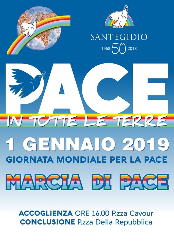 Novara: il primo gennaio appuntamento con la Marcia della Pace promossa dalla Comunità di S. Egidio