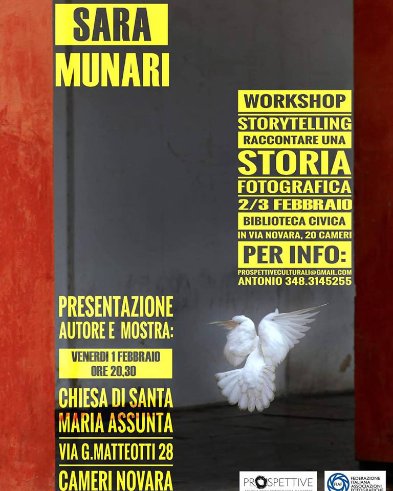 Associazione Fotografica camerese: il 1° febbraio serata con Sara Munari