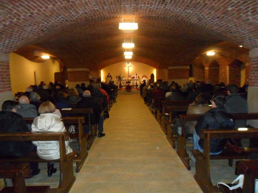 Padre Baldi alla veglia per la pace al Santuario di Boca: «impariamo dai musulmani la convivenza pacifica»