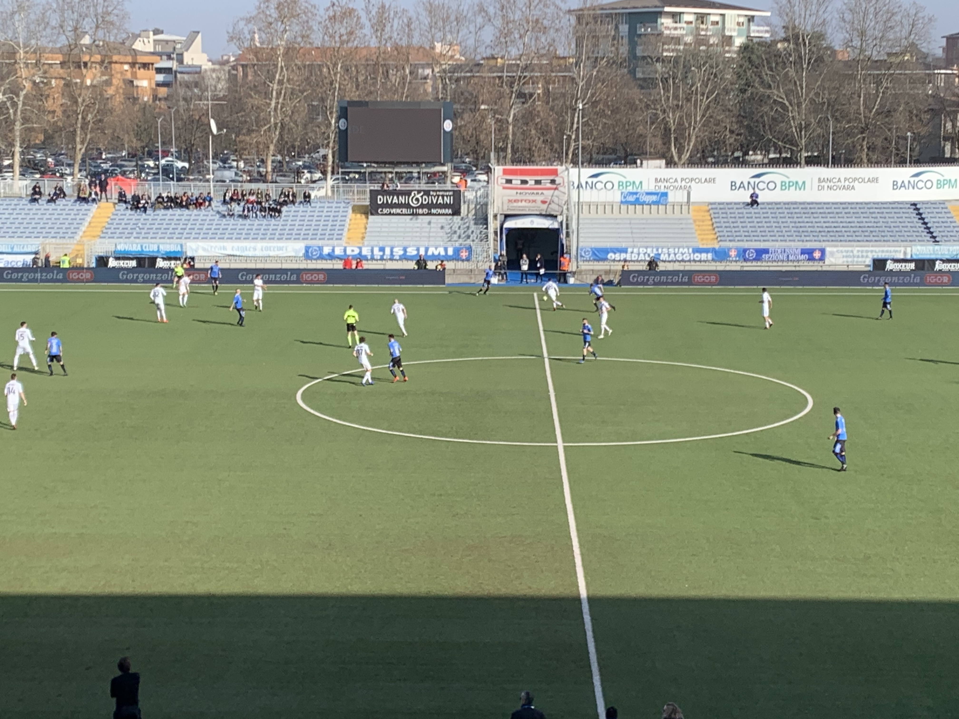 Novara calcio è solo 1 a 1 con la Pistoiese