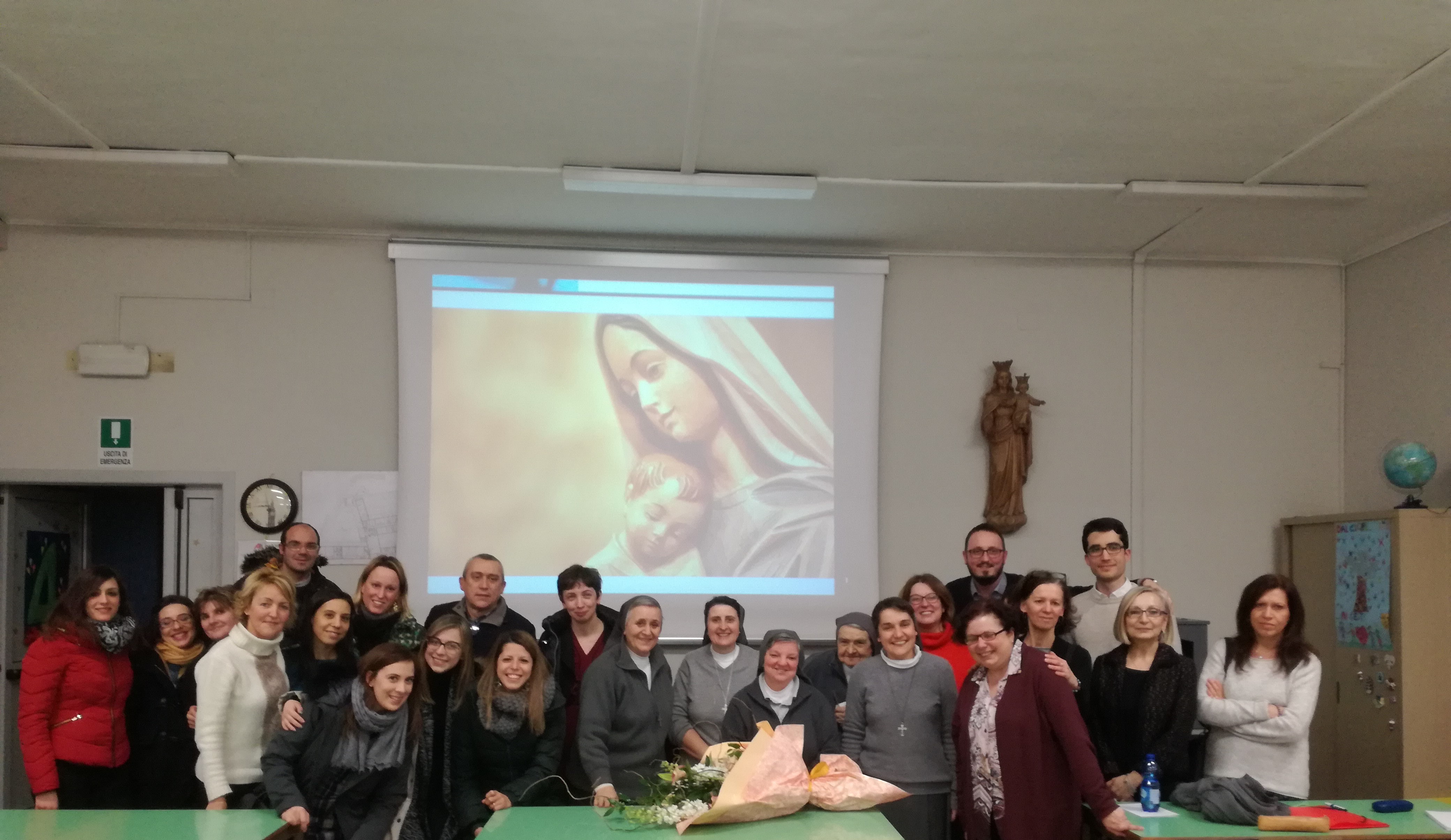 Suor Elide, responsabile delle Suore Salesiane di Piemonte e Valle d’Aosta, in visita all’Istituto Immacolata di Novara