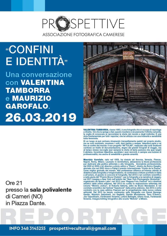 Associazione Fotografica Camerese Prospettive, serata con Valentina Tamborra e Maurizio Garofalo