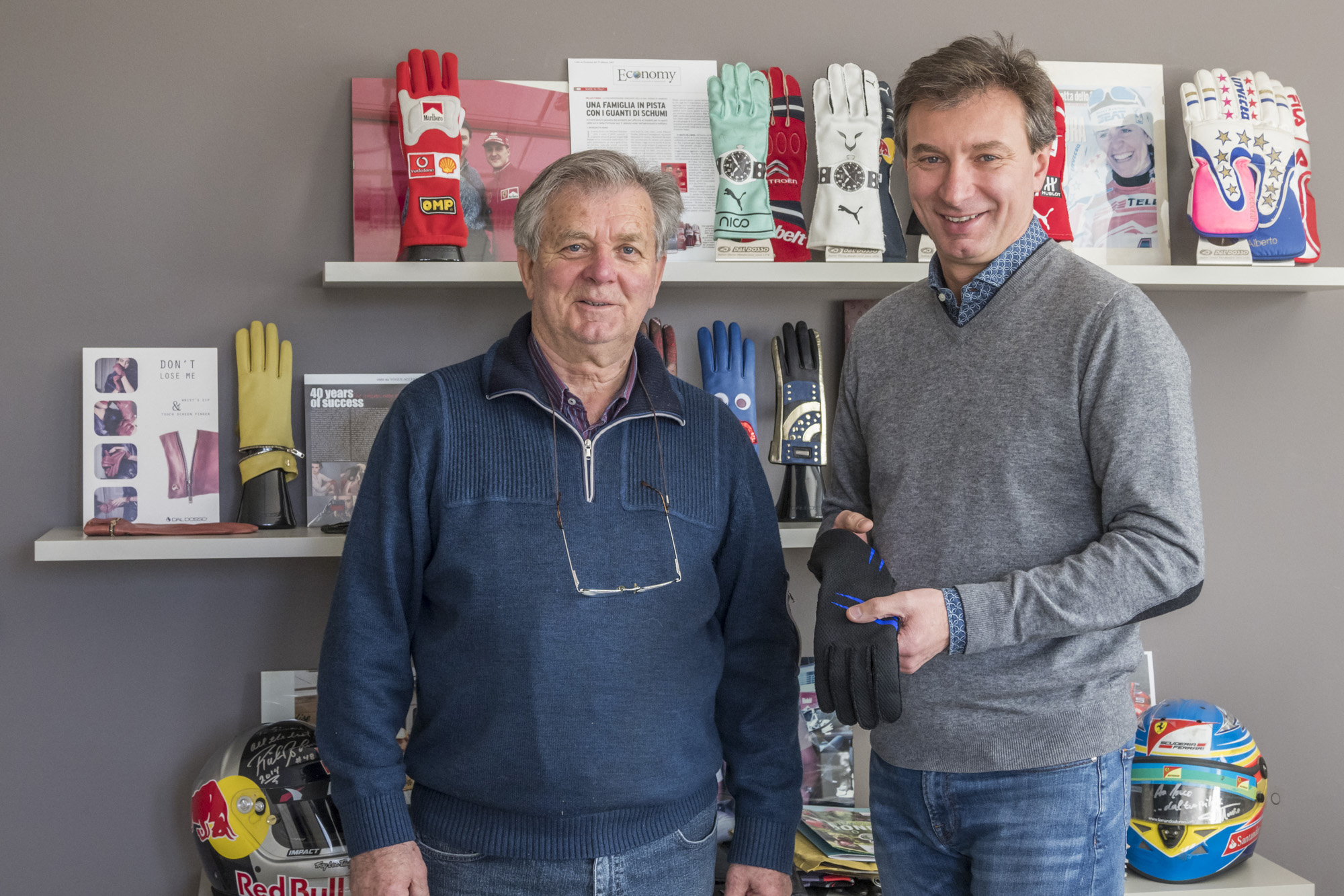I guanti da Formula 1 nascono ad Armeno: Dal Dosso è specializzato nel settore motoristico