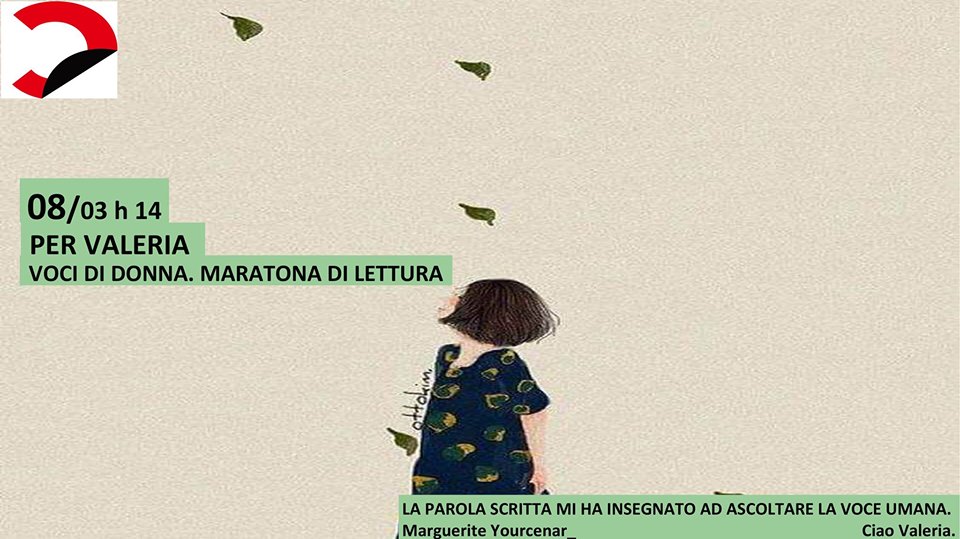 Alla maratona letteraria per “Voci di donna” tanti colleghi hanno ricordato la nostra Valeria Balossini