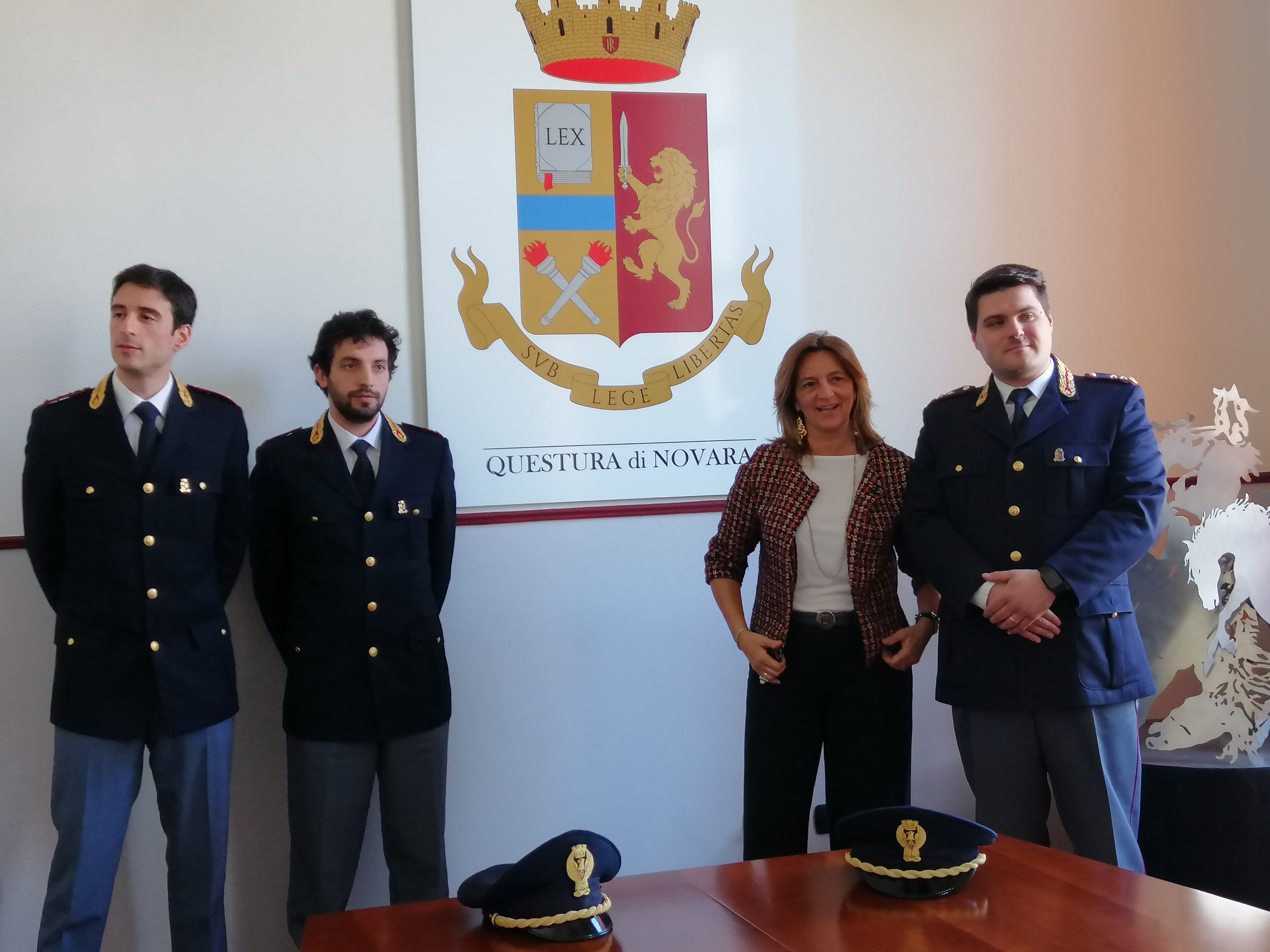 Tre nuovi funzionari alla Questura di Novara