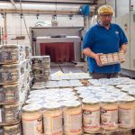 Fine della linea di produzione dei sottaceti Ponti