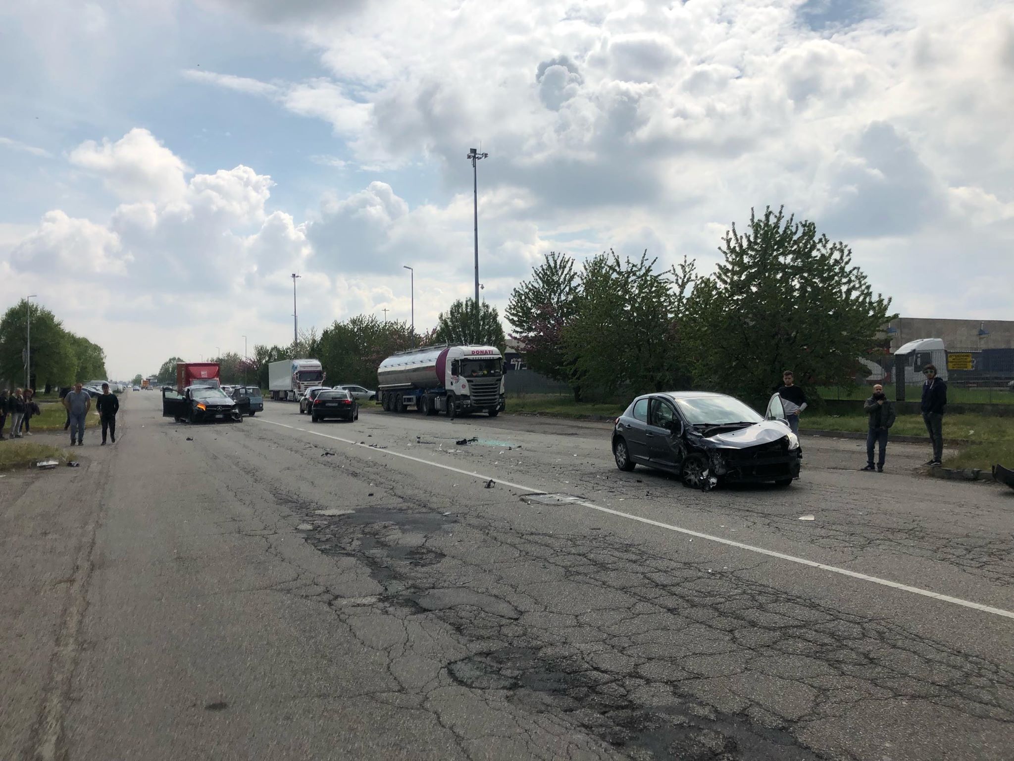 Scontro tra due auto a S. Pietro Mosezzo