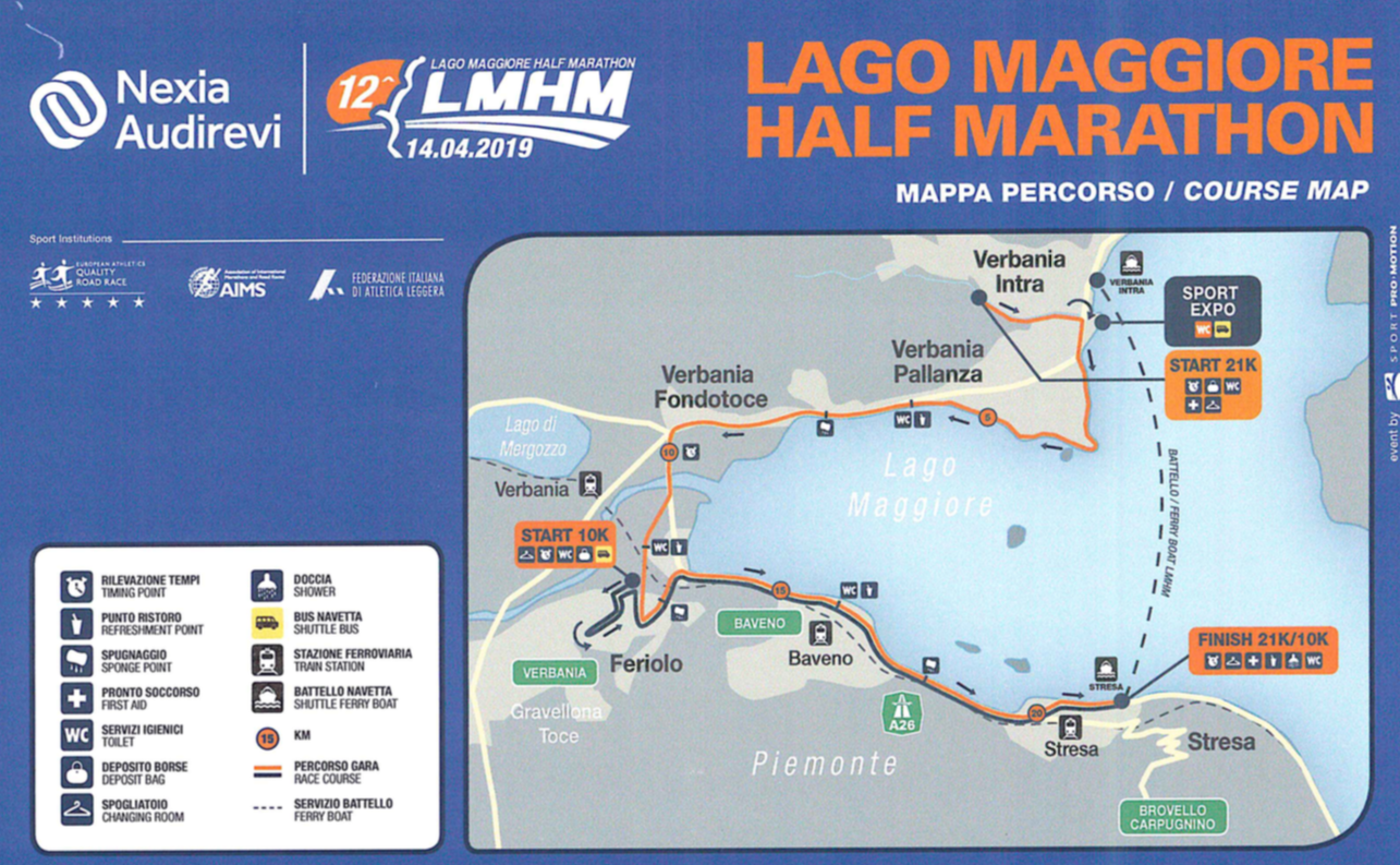 Verbania, le limitazioni al traffico per la Half Marathon