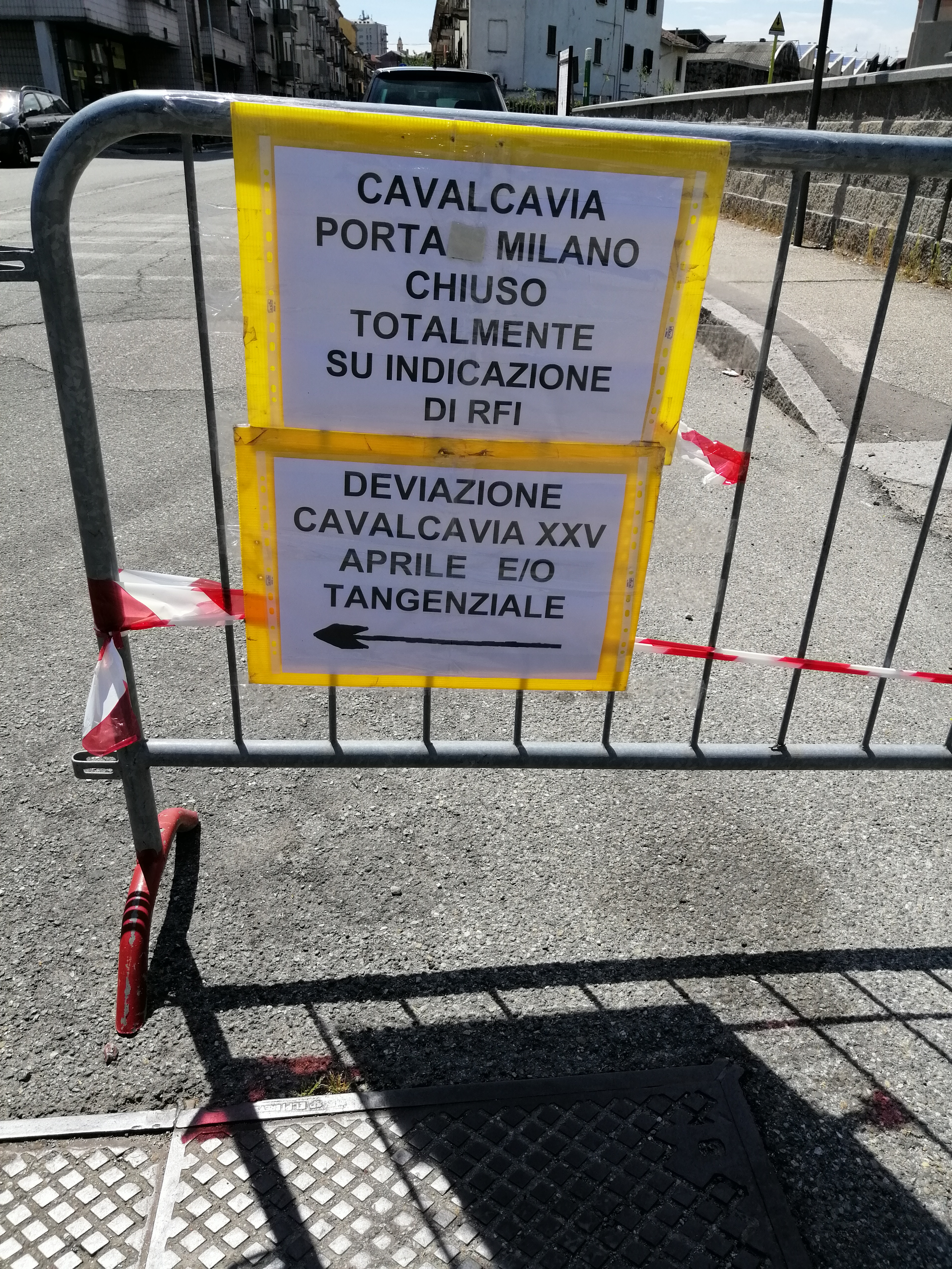 Chiusura del cavalcavia Porta Milano: i percorsi alternativi