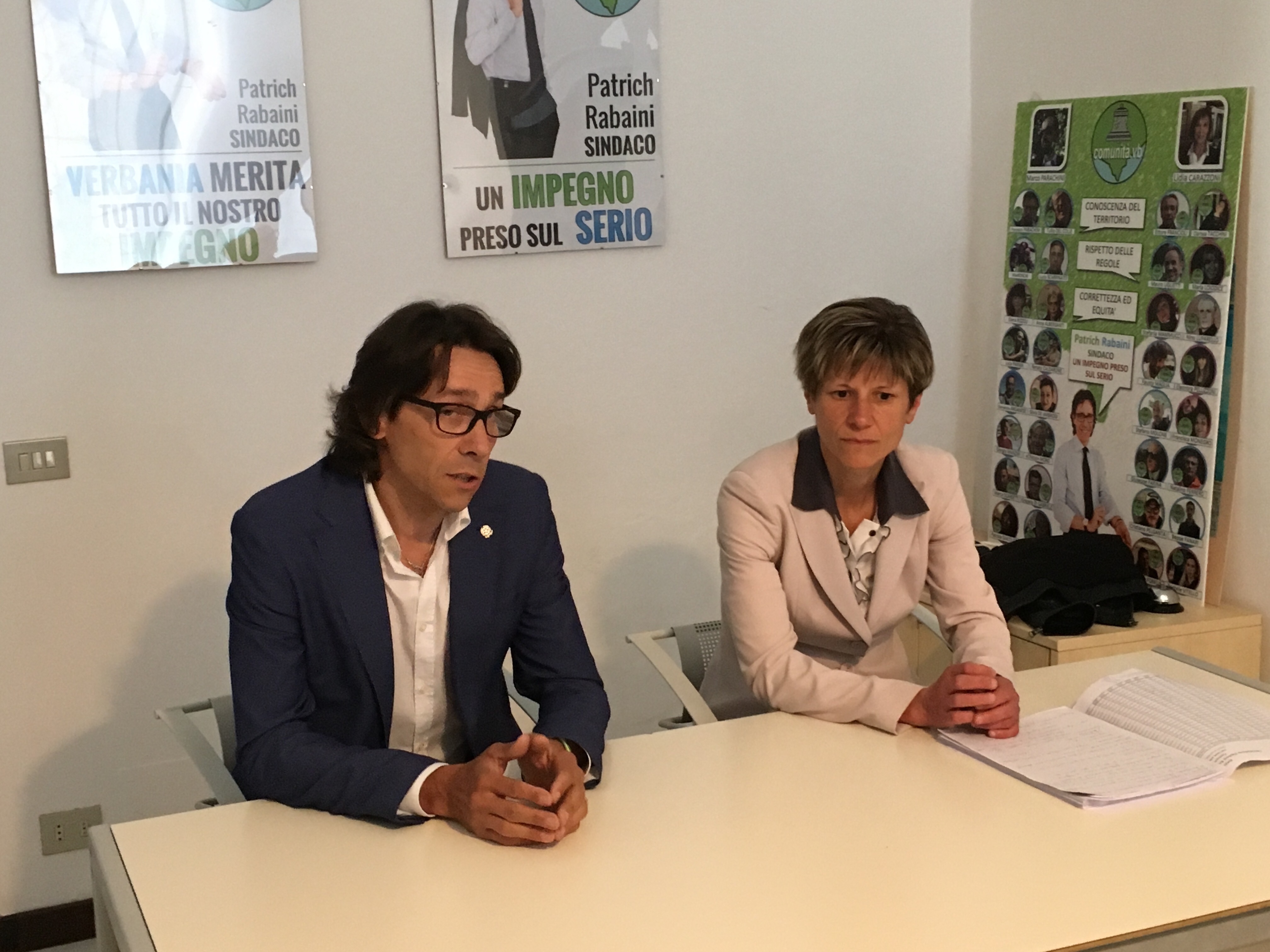 Verbania, Rabaini stringe un patto civico con Marchionini