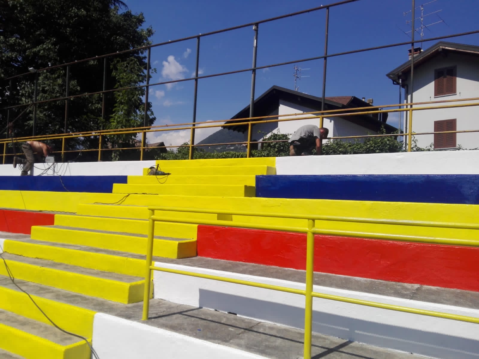 Prosegue il restyling dello stadio Pedroli a Verbania