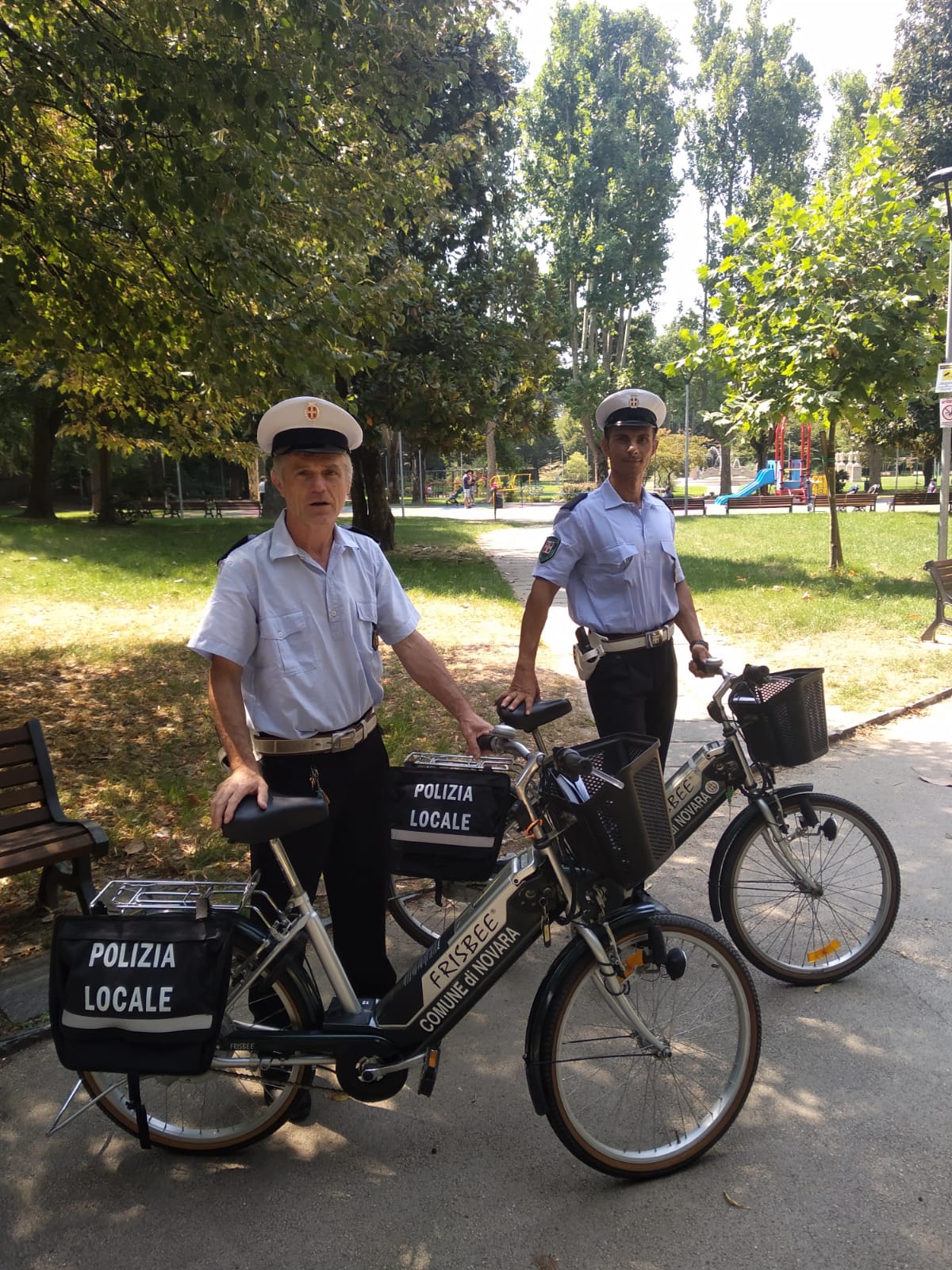 A Novara pattuglie della Polizia locale in bicicletta